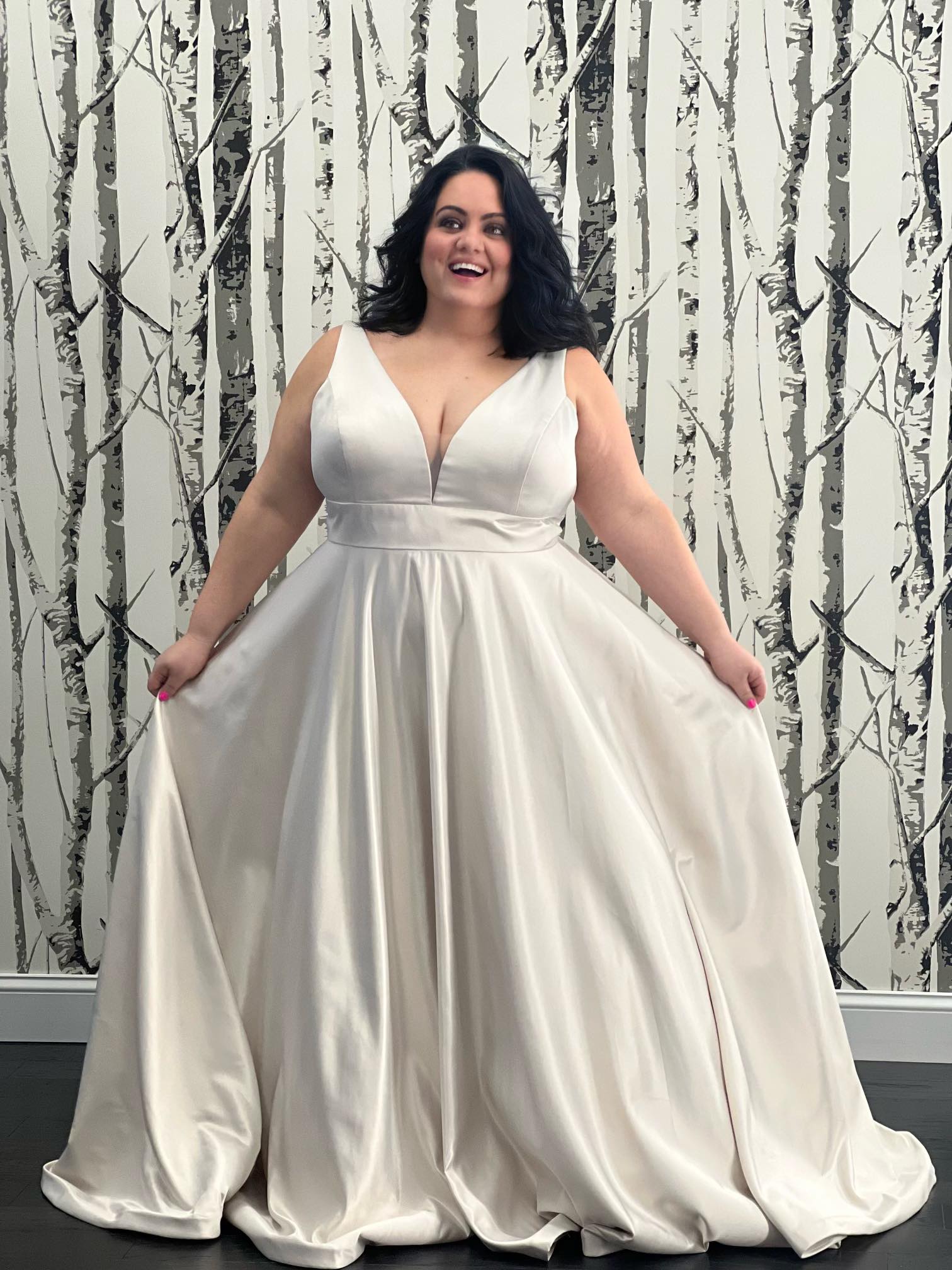 Curve dresses for wedding best sale